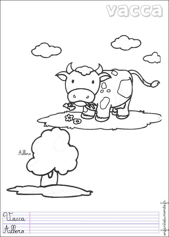 coloriage vache 1